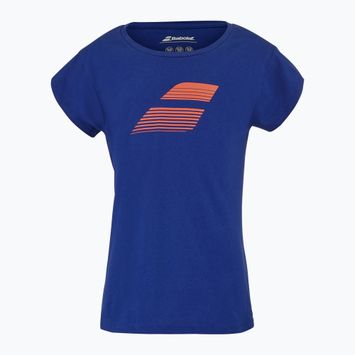 Dětské tričko  Babolat Exercise Cotton Jr sodalite blue