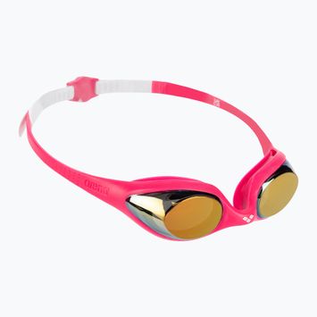 Dětské plavecké brýle arena Spider JR Mirror white/pink/fuchsia