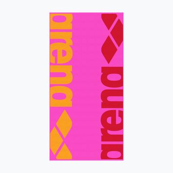 Ručník Arena Logotype Velur skoching pink multi