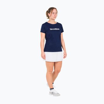 Dámské tenisové tričko Tecnifibre Team Cotton Tee navy blue 22WCOTEM34