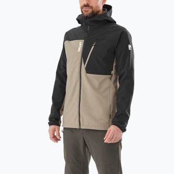 Pánská softshellová bunda Millet Magma Shield Hoodie dorite/ black