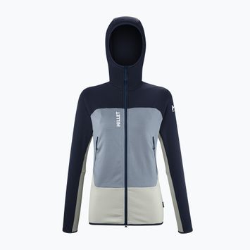 Dámská mikina Millet Fusion Grid Hoodie foggy dew/saphir