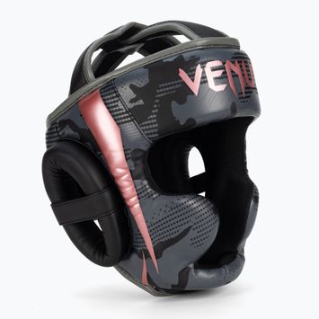 Boxerská helma Venum Elite černo-růžová VENUM-1395-537