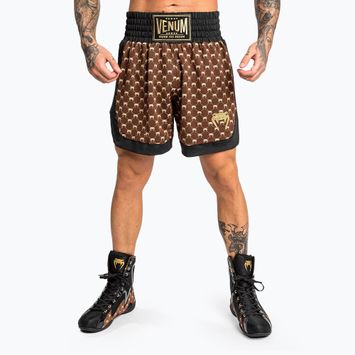 Pánské boxerské šortky Venum Monogram black/brown