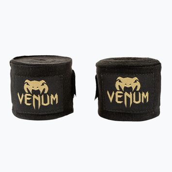 Boxerské bandáže Venum Kontact 450 cm černá/zlatá