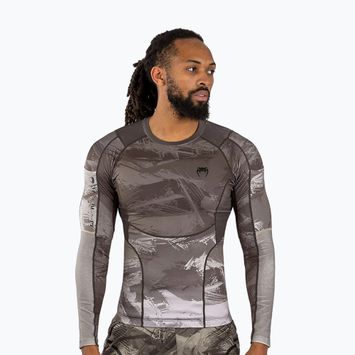 Pánské tričko Venum Electron 3.0 Rashguard Longsleeve sand 