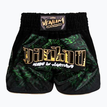 Trekové  šortky Venum Attack Muay Thai black/green