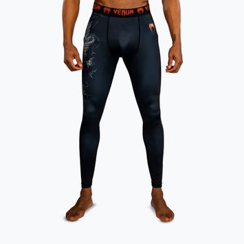 Pánské tréninkové legíny Venum Thunder Dragon Spats Black/Grey/Copper