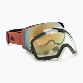 Quiksilver Greenwood S3 black redwood / clux gold mi snowboardové brýle