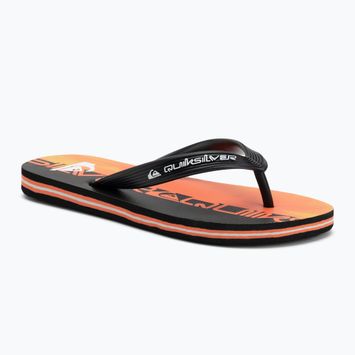 Dětské žabkyQuiksilver Molokai Art 25 Youth fiery coral wordblock