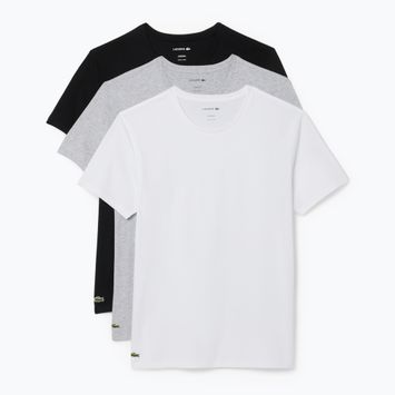 Pánské tričko Lacoste TH9010 3-pak white/silver chine/black