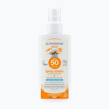 Opalovací krém ve spreji  pro děti Alphanova Bebe SPF50+