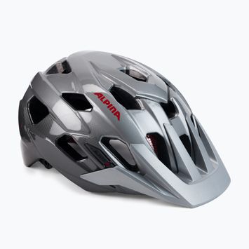 Cyklistická přilba Alpina Anzana darksilver/black/red gloss