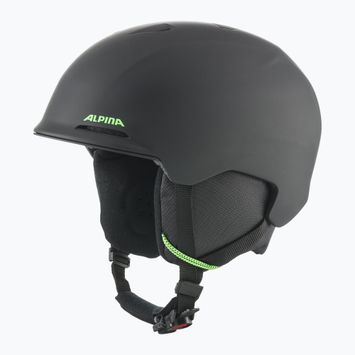 Dětská  lyžařská helma  Alpina Brix black/ neon matt