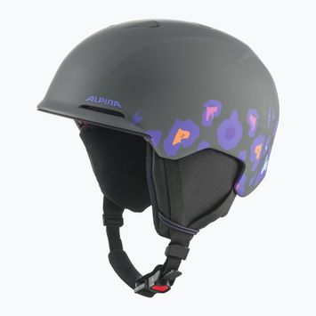 Dětská  lyžařská helma  Alpina Brix midnight/ grey leo matt