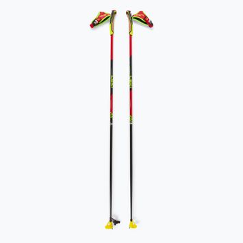 Běžkařské hole LEKI PRC 750 bright red/neon yellow/black