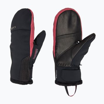 Dámské lyžařské rukavice  LEKI Vallarta 3D Mitt black/ rose