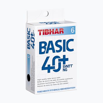 Míčky na stolní tenis Tibhar Basic 40+ SYNTT NG 6 ks white