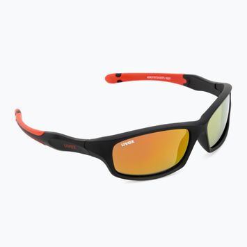 UVEX dětské sluneční brýle Sportstyle black mat red/ mirror red 507 53/3/866/2316