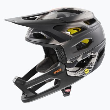 Cyklistická přilba UVEX Revolt MIPS oak brown/orange matt