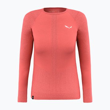 Dámské termo tričko longsleeve  Salewa Zebru Med Warm AMR fluo coral