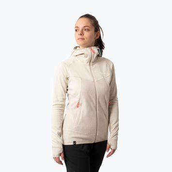 Dámská fleecová mikina Salewa Puez Hybrid PL FZ Hoody beige 00-0000027389