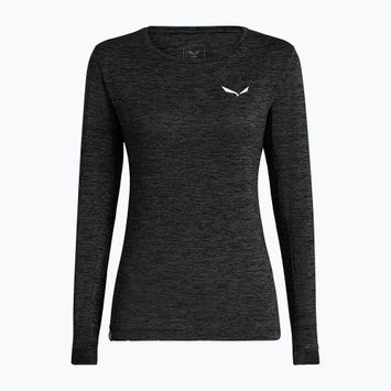 Dámské trekingové tričko longsleeve Salewa Puez Melange Dry black out melange