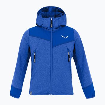 Dětská treková mikina  Salewa Agner Melange PL FZ Hoody electric