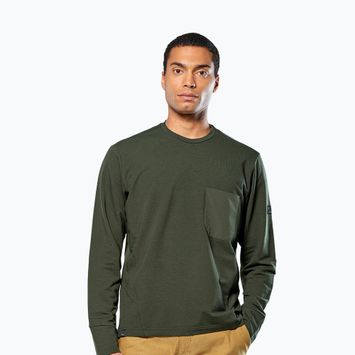 Pánská trekingová mikina Salewa Fanes Dry Pullover dark olive