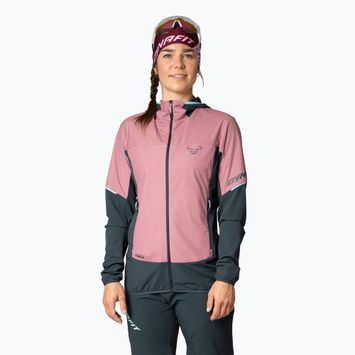 Dámská trekingová mikina DYNAFIT Traverse Alpha Hooded mokarosa