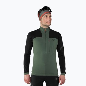 Pánská mikina DYNAFIT Speed Polartec 1/2 Zip black out/thyme