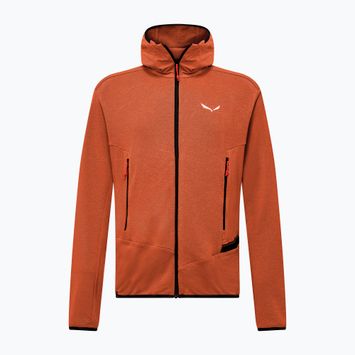 Pánská treková mikina Salewa Agner Hemp 2 Hooded bombay brown