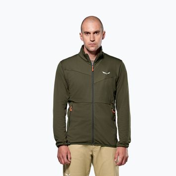 Pánská trekingová mikina Salewa Puez Cammio PL dark olive