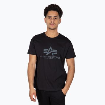 Pánské tričko Alpha IndustriesBasic Rainbow Reflective black