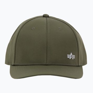 Pánská kšiltovka Alpha Industries Metal Label dark olive