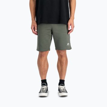 Pánské šortky Alpha Industries Basic Small Logo II dark olive