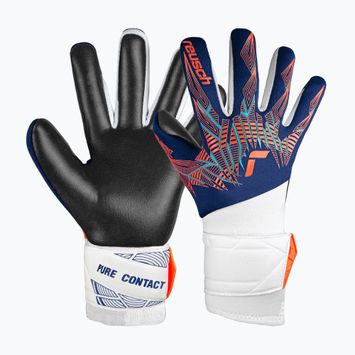 Dětské brankářské rukavice   Reusch Pure Contact Silver Junior premium blue/electric orange/black