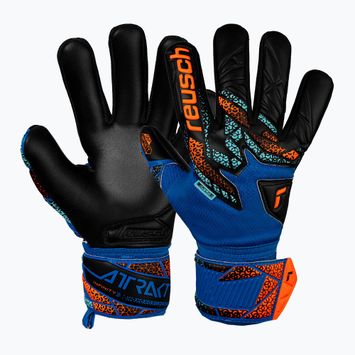 Brankářské rukavice Reusch Attrakt Infinity NC Junior electric blue/shocking orange/black