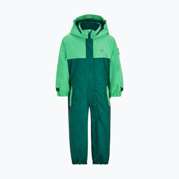 ZIENER Anup Mini tie dye tmavě zelená dětská lyžařská kombinéza