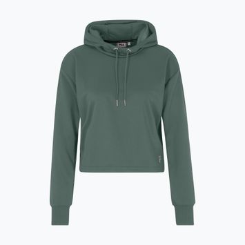 FILA Dámská mikina Rheine Cropped Hoody dark forest