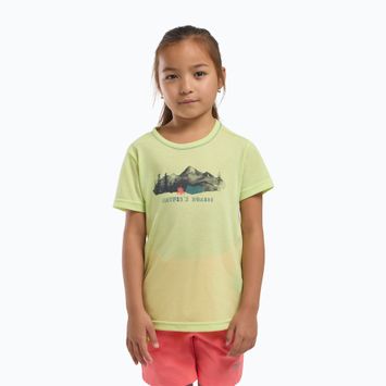 Dětské tričko Jack Wolfskin Hiking Graphic Cool Matcha Print