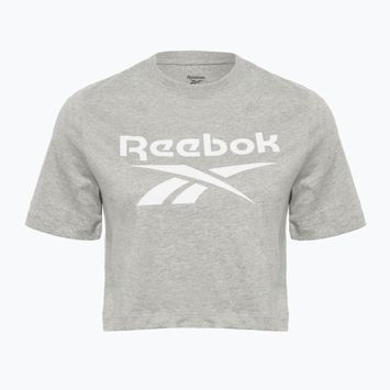 Dámské tričko Reebok Identity Big Logo Crop Tee medium grey heather