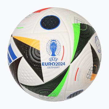 Fotbalový míč Adidas Fussballiebe Pro white/black/glow blue velikost 5