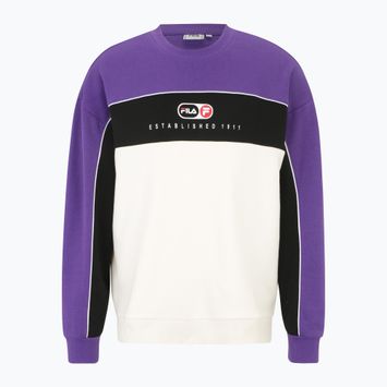 Pánská mikina  FILA La Paz Crew Sweat hellotrope/antique white/black
