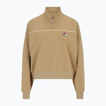 Dámská mikina FILA Liebau Aop Half Zip cornstalk pepita aop
