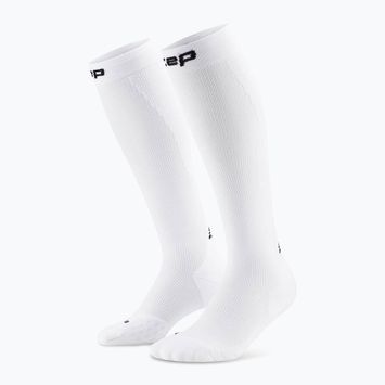 Pánské kompresní ponožky CEP Run Tall 5.0 white