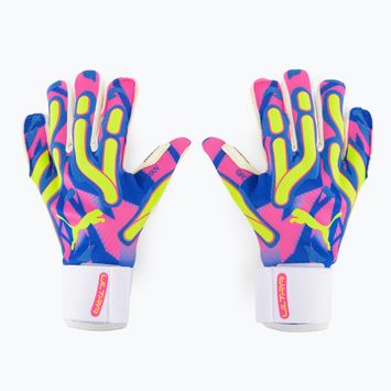 Brankářské rukavice PUMA Ultra Ultimate Energy Hybrid ultra blue/yellow alert/luminous pink