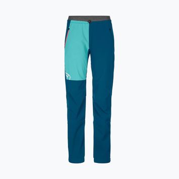 Dámské softshellové kalhoty Ortovox Berrino modrá 6027400034