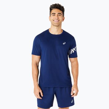 Pánské běžecké tričko ASICS Icon Top blue expanse/brich