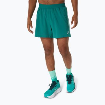 Pánské běžecké šortky ASICS Road 5IN rainy lake/light teal